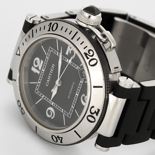 Montre CARTIER - PASHA - Montre en acier à boitier rond à mouvement automatique 58 Facettes DV0916-3