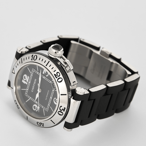 Montre CARTIER - PASHA - Montre en acier à boitier rond à mouvement automatique 58 Facettes DV0916-3