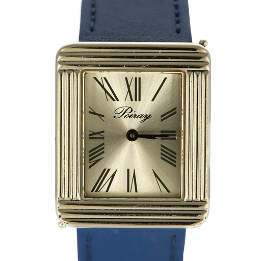 POIRAY - Ma première - Montre en acier à boitier rectangulaire à mouvement quartz