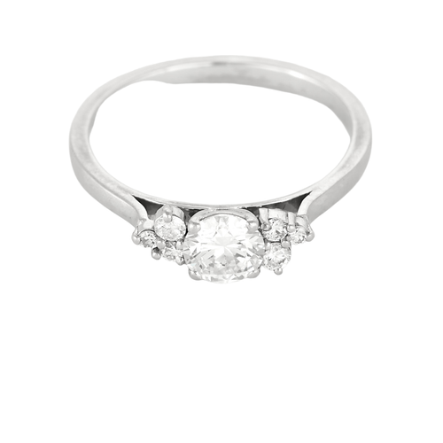 GEMMYO - Baby Everbloom- Bague en or gris 18K et diamants