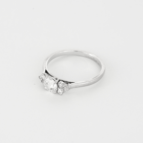 GEMMYO - Baby Everbloom- Bague en or gris 18K et diamants