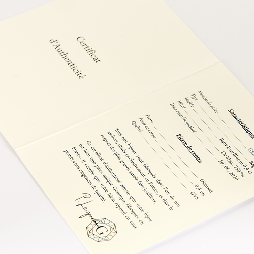 GEMMYO - Baby Everbloom- Bague en or gris 18K et diamants