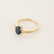 Bague 54 Bague Solitaire en or jaune, saphir et diamants 58 Facettes DV25212-34-54-3