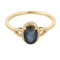 Bague 54,5 Bague Solitaire en or jaune, saphir et diamants 58 Facettes DV25212-33-545-6
