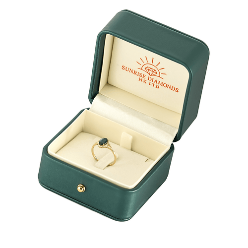 Bague 54,5 Bague Solitaire en or jaune, saphir et diamants 58 Facettes DV25212-33-545-6