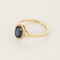 Bague 54,5 Bague Solitaire en or jaune, saphir et diamants 58 Facettes DV25212-33-545-6