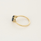 Bague 54,5 Bague Solitaire en or jaune, saphir et diamants 58 Facettes DV25212-33-545-6