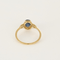 Bague 54,5 Bague Solitaire en or jaune, saphir et diamants 58 Facettes DV25212-33-545-6