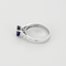 Bague 54 Bague en or gris saphir et diamants 58 Facettes DV25209-3