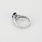Bague 54 Bague en or gris saphir et diamants 58 Facettes DV25209-3