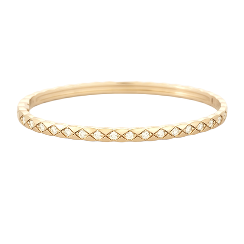 CHANEL - COCO CRUSH - Bracelet en or beige et diamants