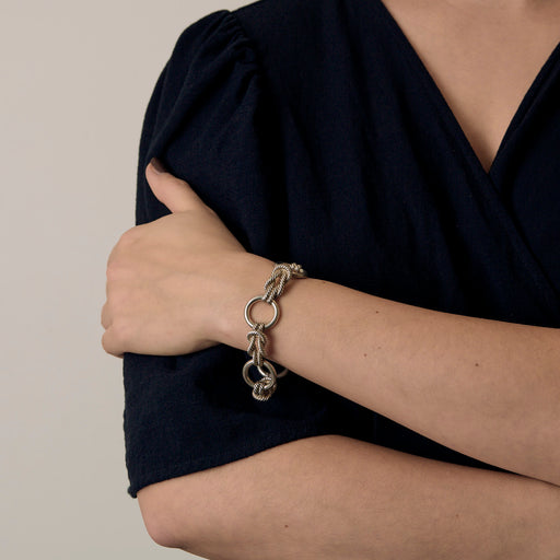 Hermès Audierne - Bracelet en argent. Vintage