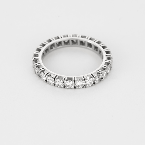 Alliance américaine or blanc et diamants