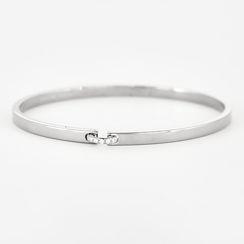 Bracelet Chaumet Bracelet Liens Évidence bracelet, white gold, Diamond, 0.05 carat 58 Facettes DV23634-1