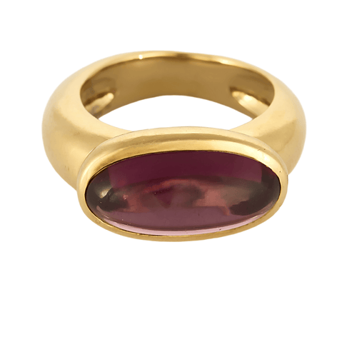 Bague 49 Bague en or jaune et tourmaline 58 Facettes DV15938-12-49-2