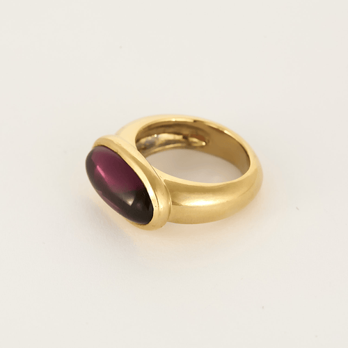 Bague 49 Bague en or jaune et tourmaline 58 Facettes DV15938-12-49-2