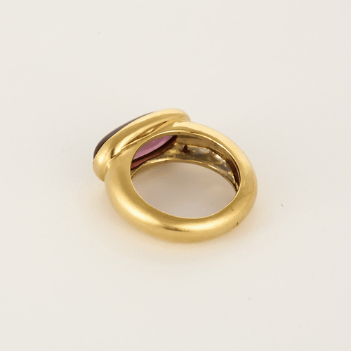 Bague 49 Bague en or jaune et tourmaline 58 Facettes DV15938-12-49-2