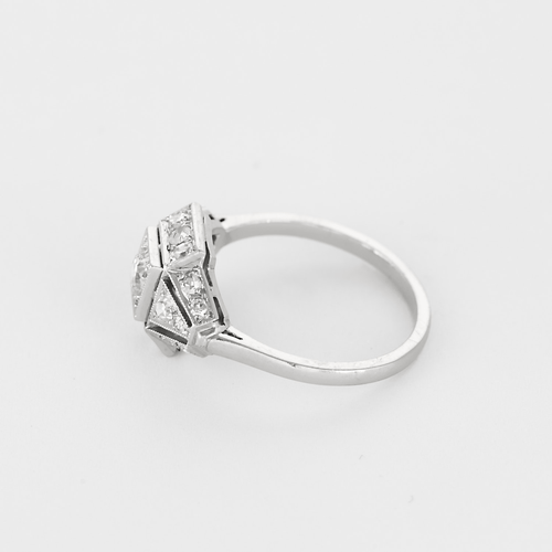 Bague 51 Bague en platine et diamants 58 Facettes DV25505-6