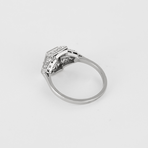 Bague 51 Bague en platine et diamants 58 Facettes DV25505-6