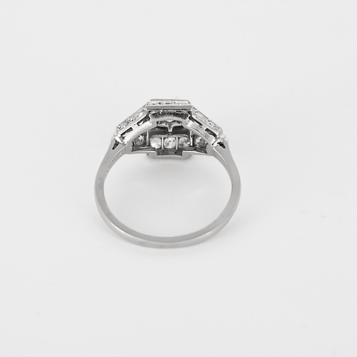 Bague 51 Bague en platine et diamants 58 Facettes DV25505-6