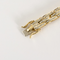 Bracelet en or jaune articulé et diamants