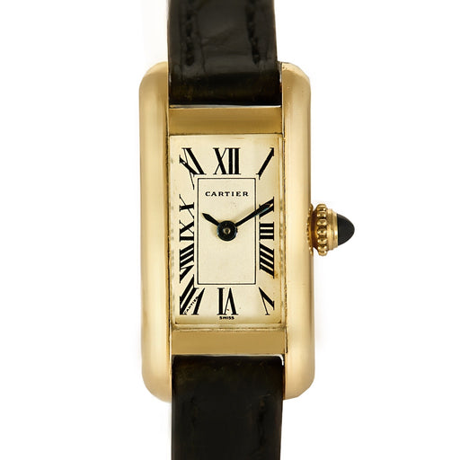 CARTIER - Tank mini - Montre en or jaune