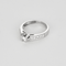 Bague 47,5 Bague Solitaire en or blanc et diamants 58 Facettes DV25387-1-475-5