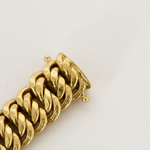 Bracelet en or jaune à maille russe