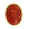 Bague 58 Importante Bague en or jaune, camée corail 58 Facettes DV25604-2