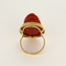 Bague 58 Importante Bague en or jaune, camée corail 58 Facettes DV25604-2