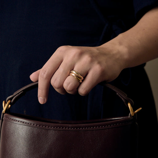 Cartier - Trinity Vintage - Bague trois anneaux en or de trois couleurs