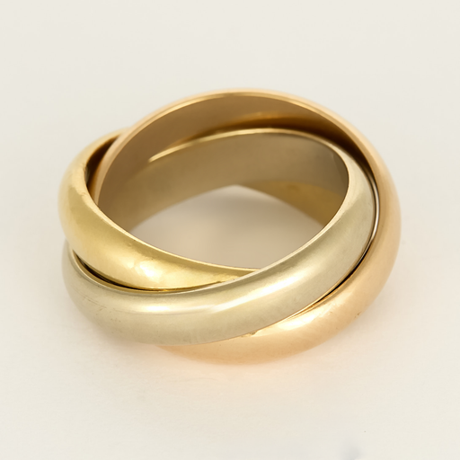 Cartier - Trinity Vintage - Bague trois anneaux en or de trois couleurs