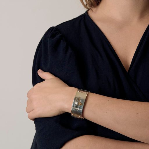 Bracelet HERMES - KELLY - Bracelet manchette en argent 58 Facettes DV22972-53