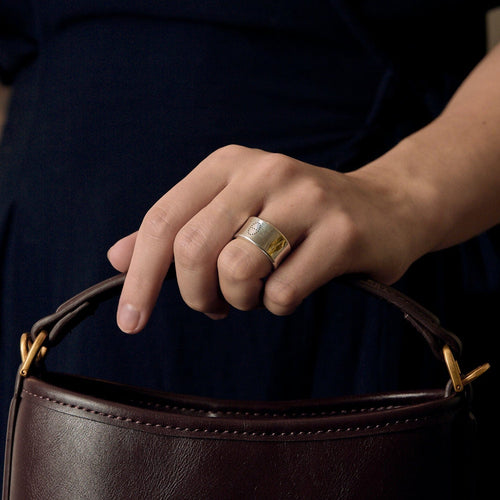 Hermès - Ellipse Ruban - Bague en argent