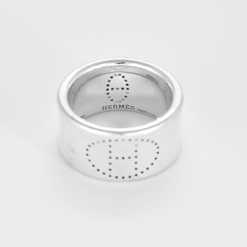 Hermès - Ellipse Ruban - Bague en argent