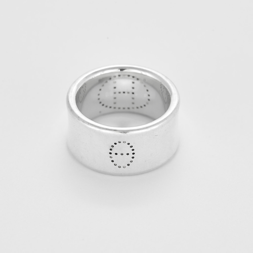 Hermès - Ellipse Ruban - Bague en argent