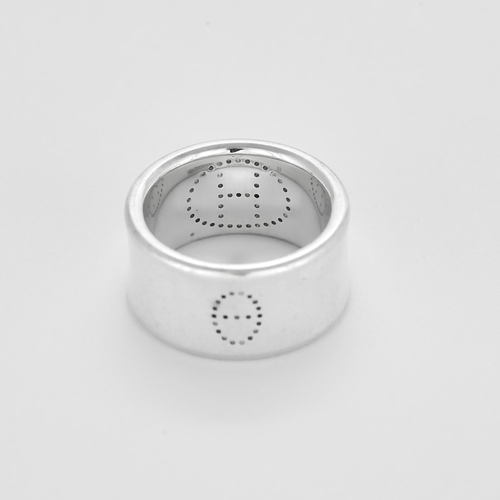 Hermès - Ellipse Ruban - Bague en argent
