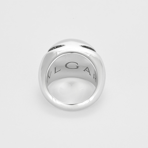 Bague 53 BULGARI - Dôme - Bague en or gris et diamants 58 Facettes DV22972-28-53-2