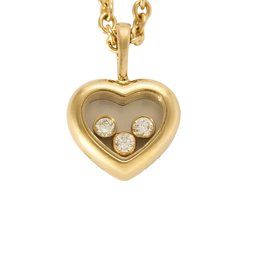 Chopard - Happy Diamonds Icons - Collier en or jaune trois diamants