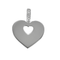 Pendentif Poiray - "Coeur secret" - Pendentif en or gris et diamants 58 Facettes DV26545-1