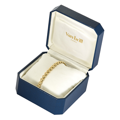 Bracelet en or jaune et diamants