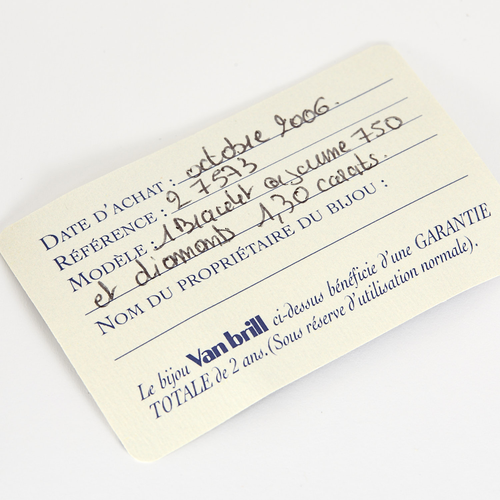 Bracelet en or jaune et diamants