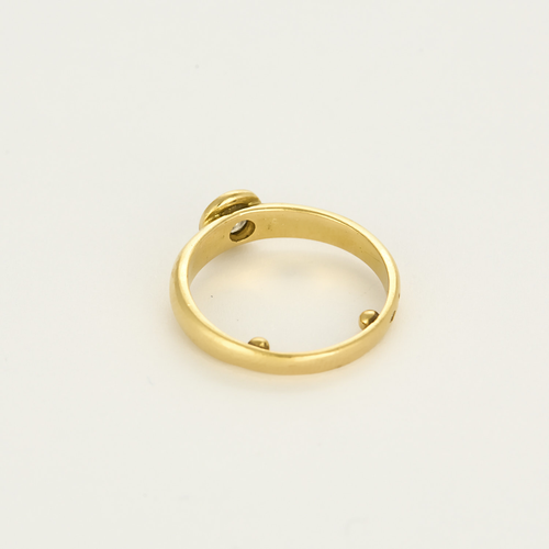 Bague Solitaire en or jaune et diamant