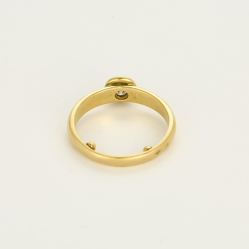 Bague Solitaire en or jaune et diamant
