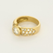 Bague en or jaune et diamants
