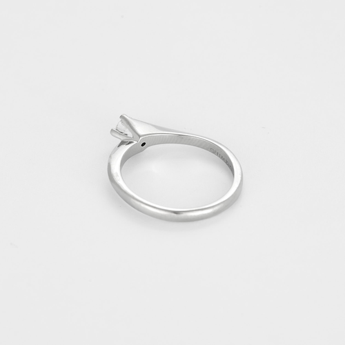 CHIMENTO - Bague solitaire en or gris et diamant