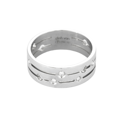 DINH VAN - PULSE- Bague en or blanc et diamants