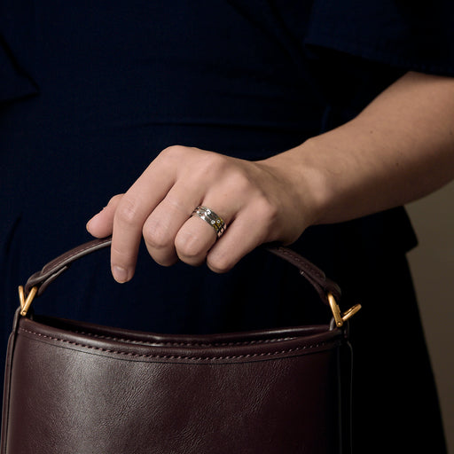 DINH VAN - PULSE- Bague en or blanc et diamants