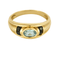 Bague 53 Bague jonc or jaune, topaze et saphirs 58 Facettes DV5390-17