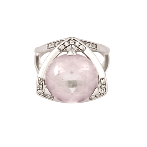 Bague 48 Mauboussin - Dream my Love - Bague en or gris, améthyste et diamants 58 Facettes DDV9407-1